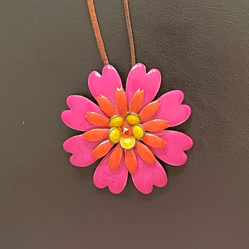 Upcycled brooch necklace
